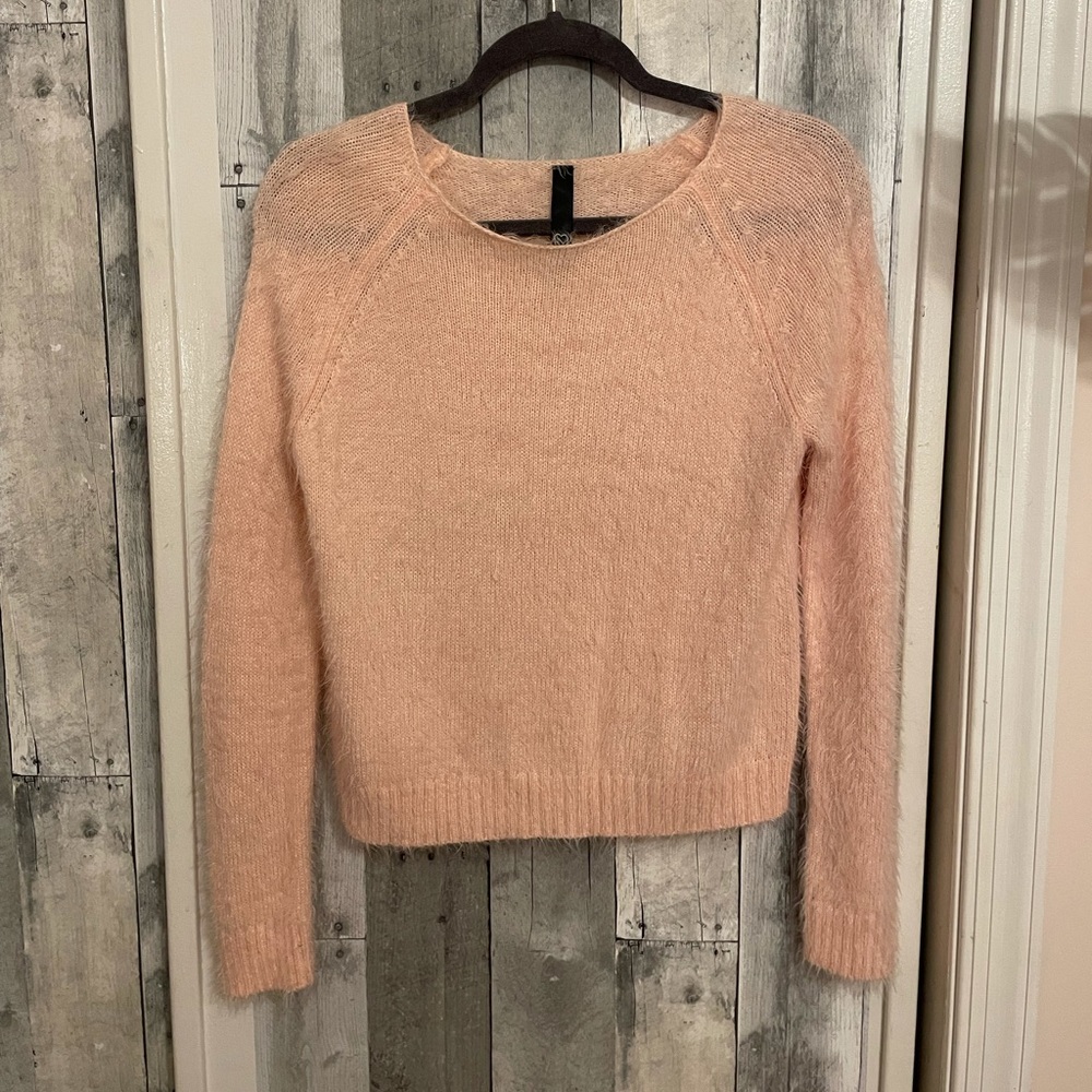 FUZZY PINK SWEATER